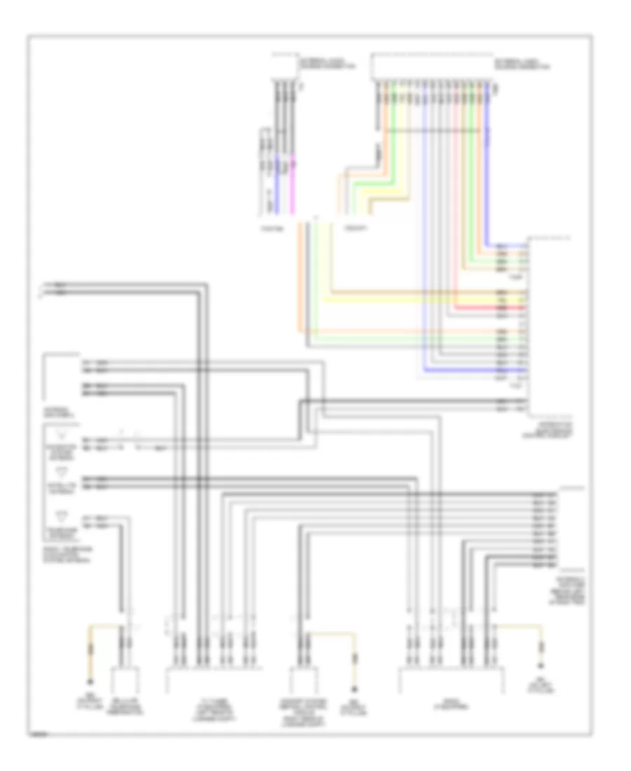 Multimedia Interface Wiring Diagram, Late Production (2 of 2) for Audi A5 Quattro 2008