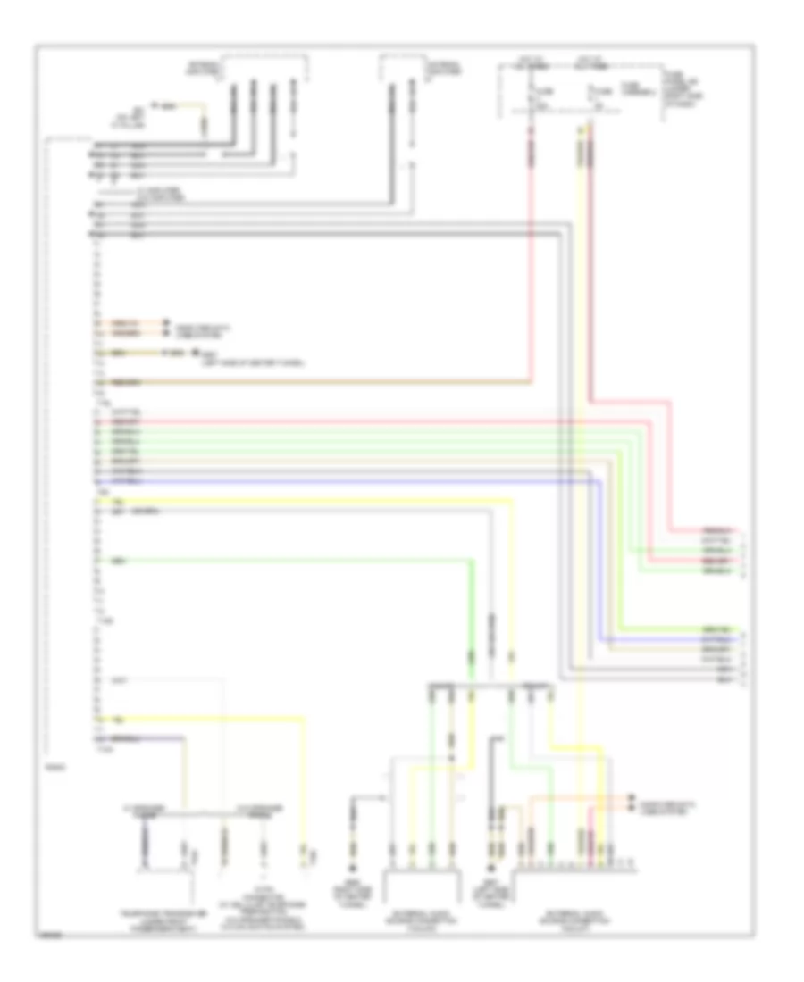 Radio Wiring Diagram, Premium Infotainment Early Production (1 of 3) for Audi A5 Quattro 2008