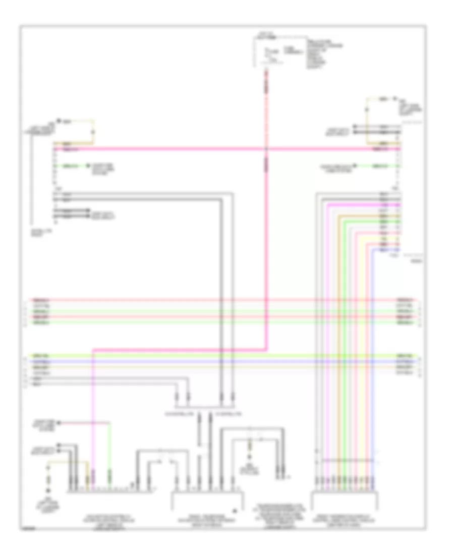 Radio Wiring Diagram, Premium Infotainment Early Production (2 of 3) for Audi A5 Quattro 2008
