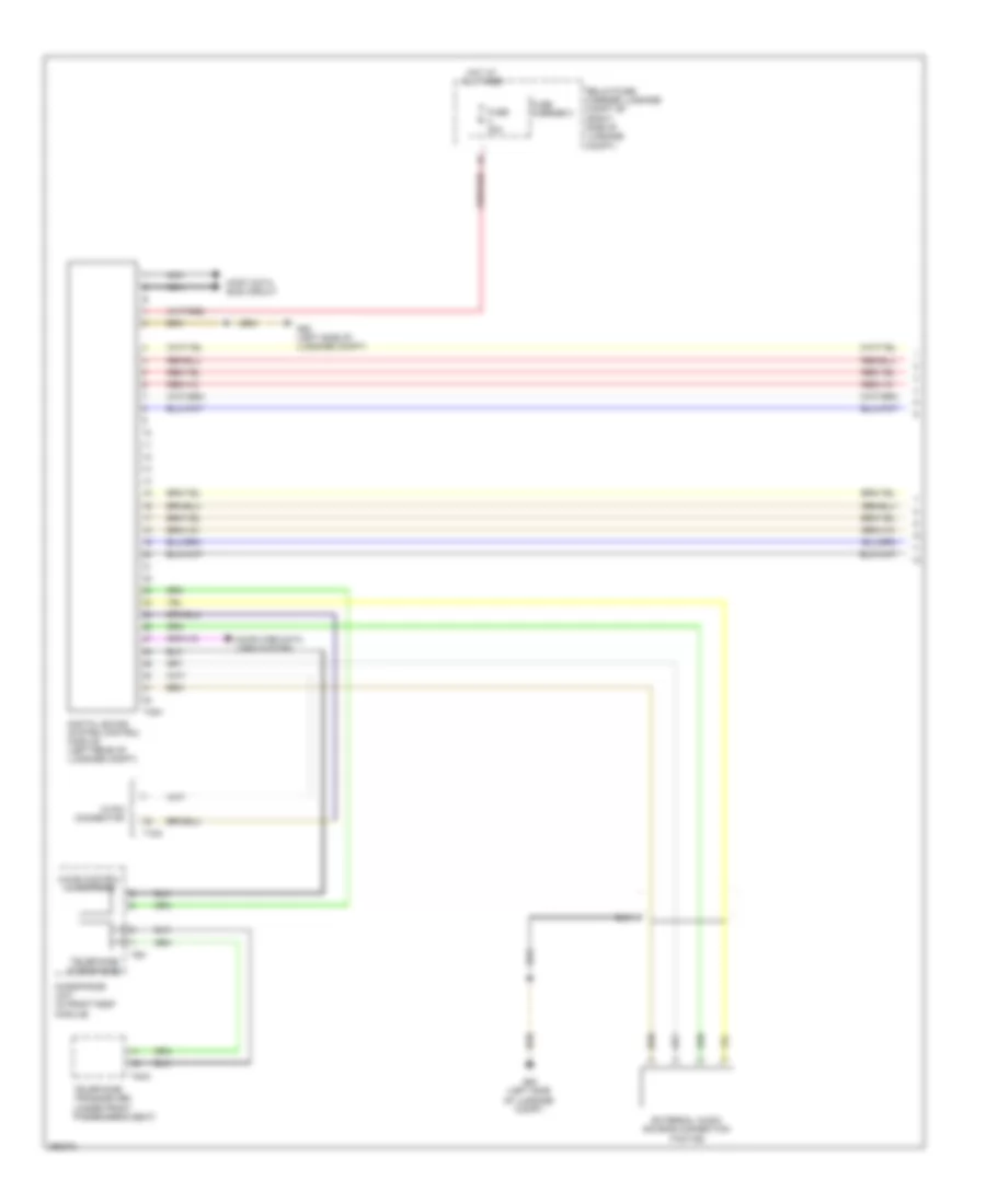 Radio Wiring Diagram, Standard MMI, Early Production (1 of 3) for Audi A5 Quattro 2008