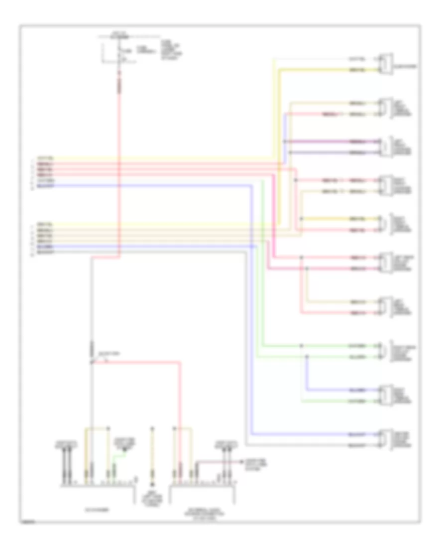 Radio Wiring Diagram, Standard MMI, Early Production (3 of 3) for Audi A5 Quattro 2008