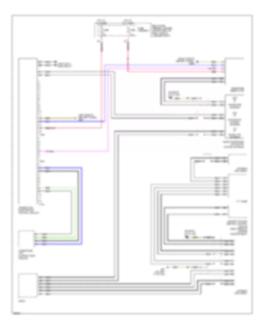 Radio Provision Wiring Diagram Late Production with Speaker Phone for Audi A5 Quattro 2008