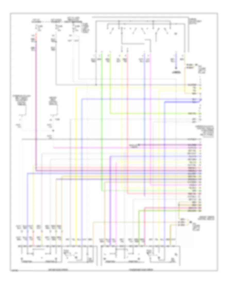 Memory Mirrors Wiring Diagram for Audi S6 Avant Quattro 2003