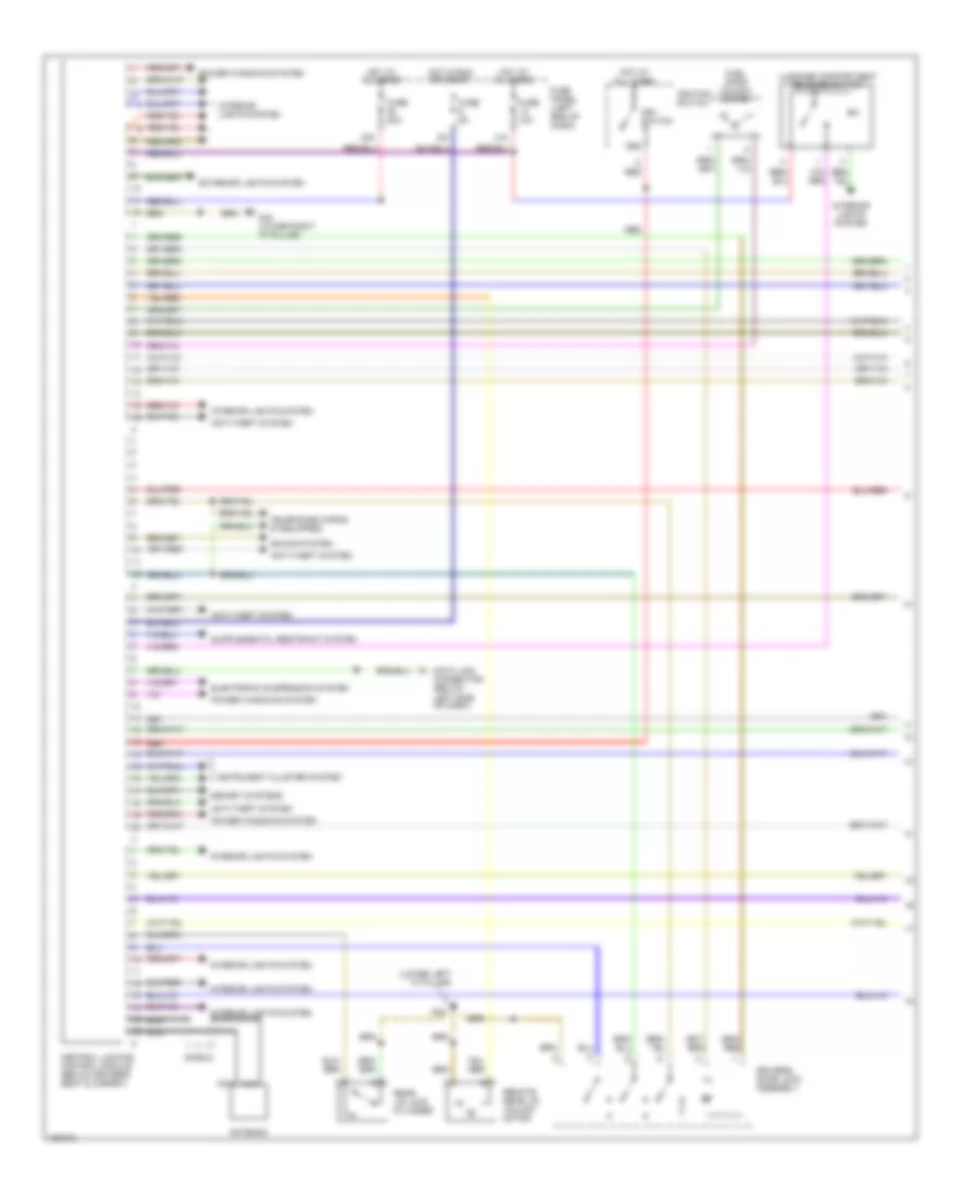 Power Door Locks Wiring Diagram 1 of 2 for Audi S6 Avant Quattro 2003