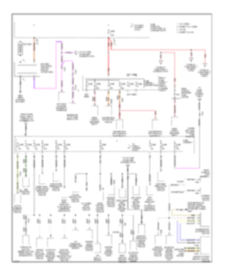 Power Distribution Wiring Diagram 1 of 9 for Audi A5 Premium Plus 2013
