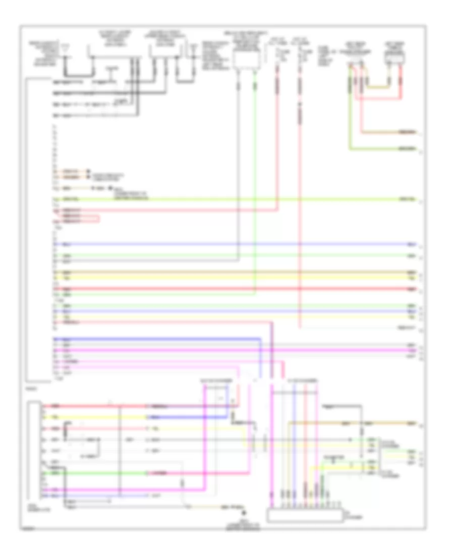 Radio Wiring Diagram without Bose 1 of 2 for Audi TT Quattro 2010