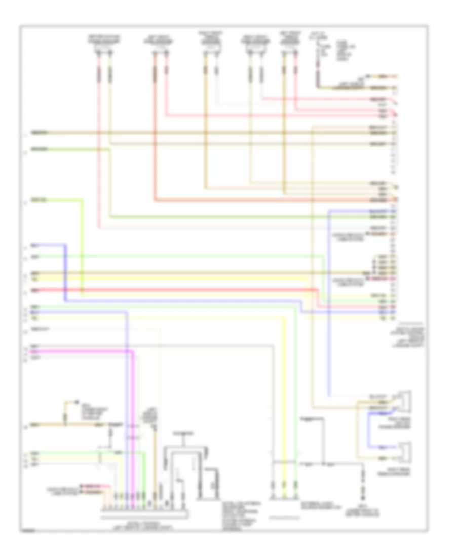 Radio Wiring Diagram, without Bose (2 of 2) for Audi TT Quattro 2010