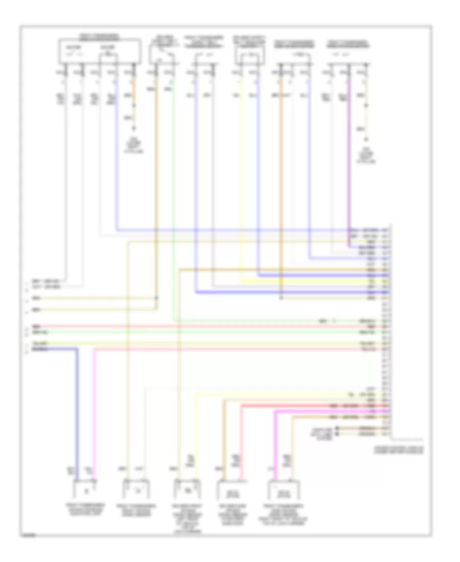 Supplemental Restraints Wiring Diagram 2 of 2 for Audi TT Quattro 2010