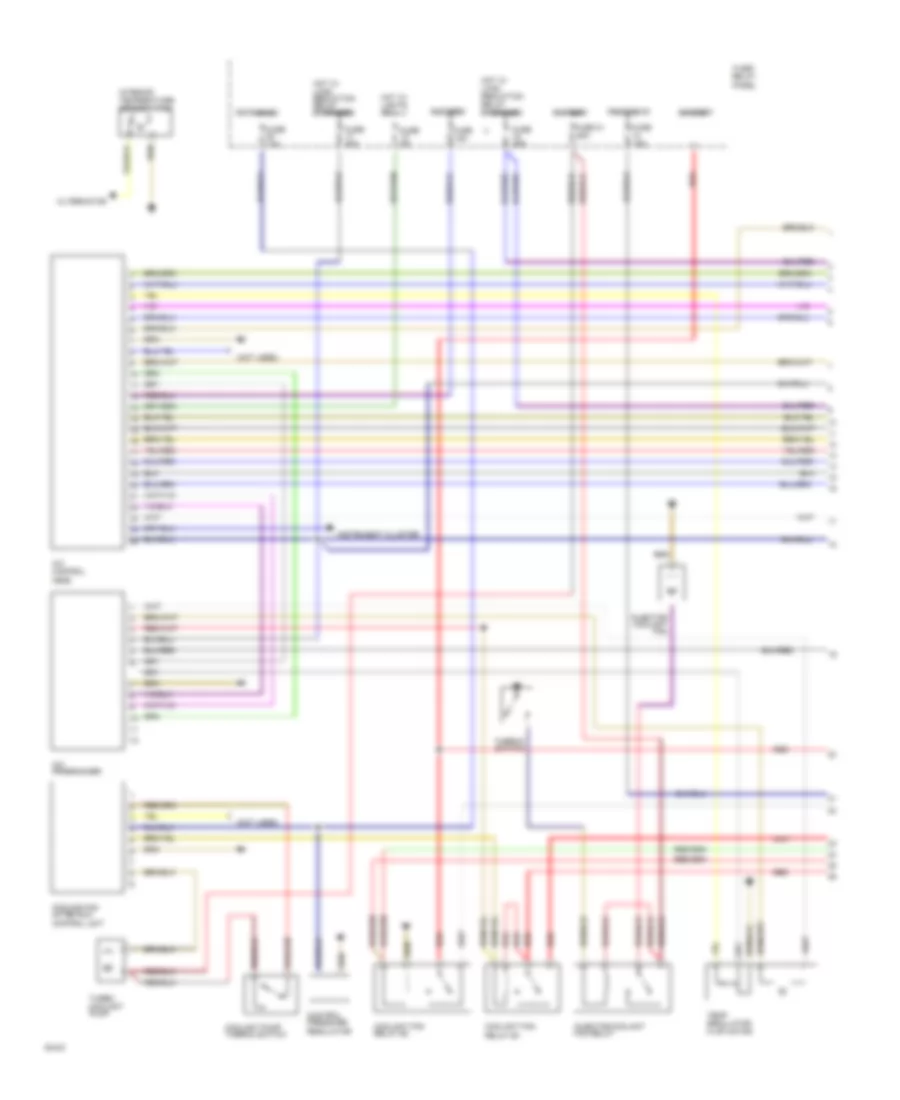Automatic AC Wiring Diagram (1 of 2) for Audi 200 Quattro 1991