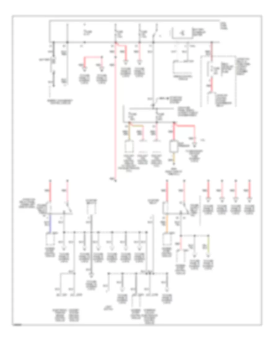 Power Distribution Wiring Diagram 1 of 6 for Audi A6 2008
