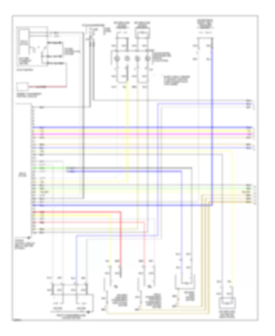 Supplemental Restraints Wiring Diagram 1 of 3 for Audi A6 2008