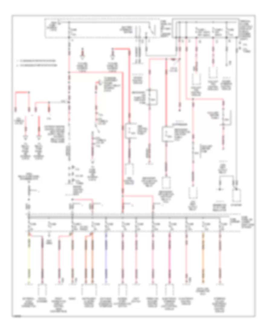 Power Distribution Wiring Diagram (2 of 9) for Audi A5 Premium Plus Quattro 2013