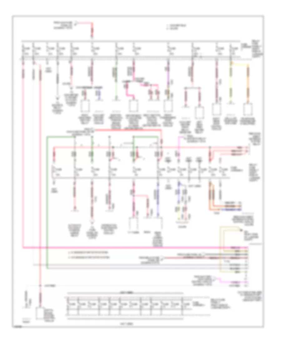 Power Distribution Wiring Diagram 3 of 9 for Audi A5 Premium Plus Quattro 2013