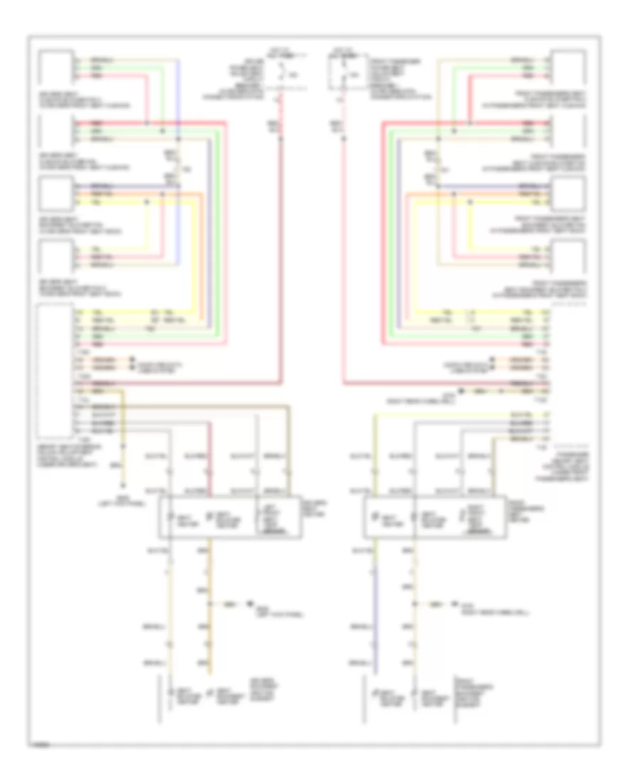 Front Heated Seats Wiring Diagram Convertible with Memory for Audi A5 Premium Plus Quattro 2013