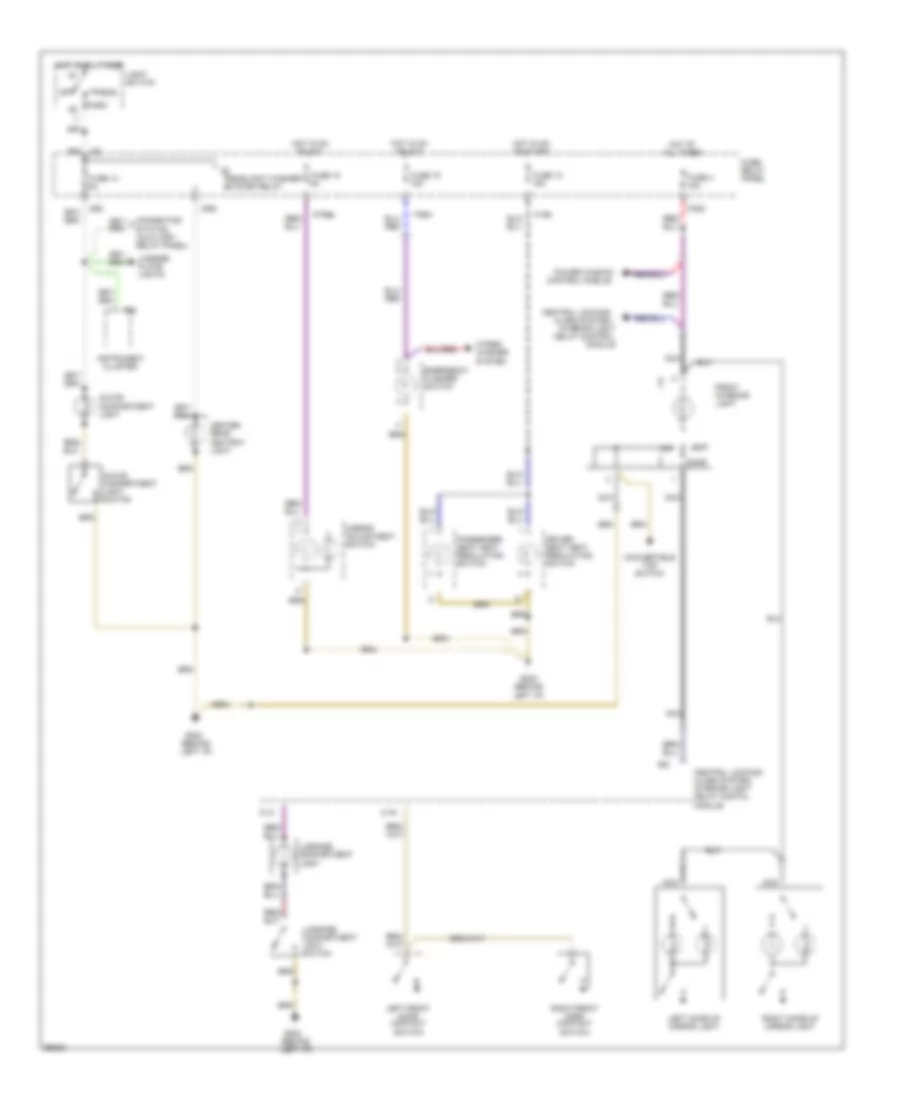 Courtesy Lamps Wiring Diagram for Audi Cabriolet 1997