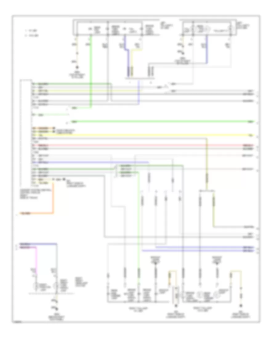 Exterior Lamps Wiring Diagram (3 of 4) for Audi allroad Premium Plus 2014