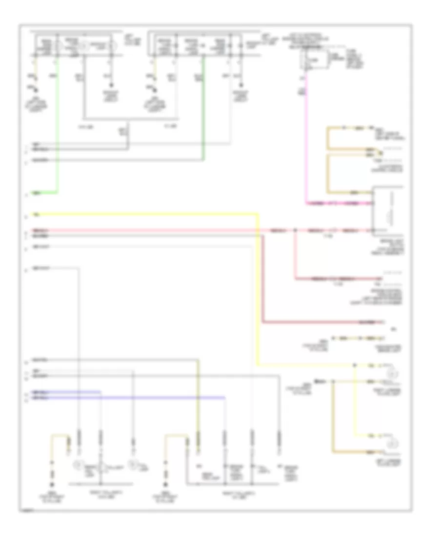 Exterior Lamps Wiring Diagram (4 of 4) for Audi allroad Premium Plus 2014