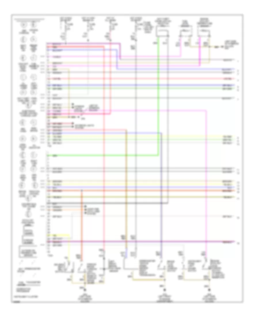 Instrument Cluster Wiring Diagram 1 of 2 for Audi TT 2003
