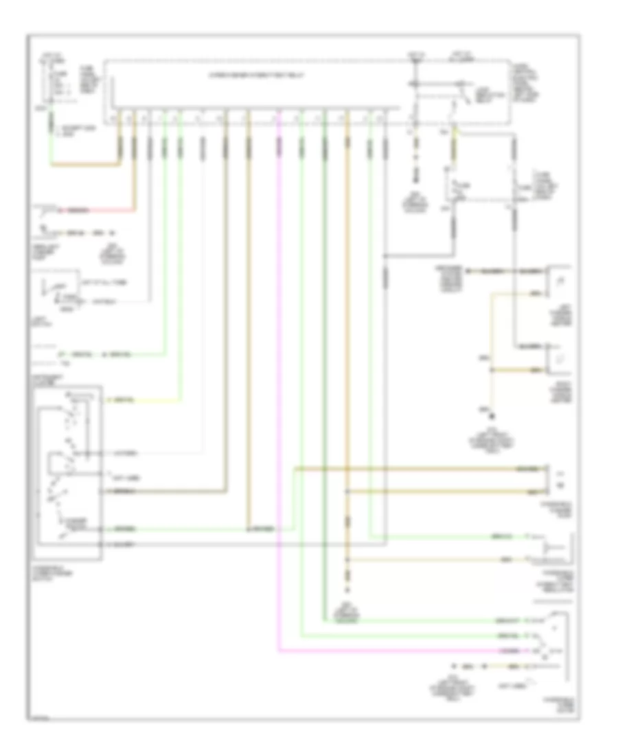 Электросхема стеклоочистителя, дворников и омывателя для Audi TT 2003