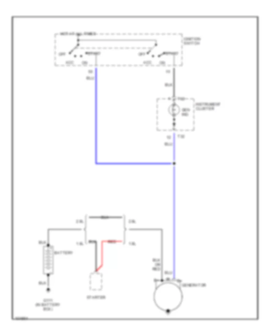 Charging Wiring Diagram for Audi A4 1998