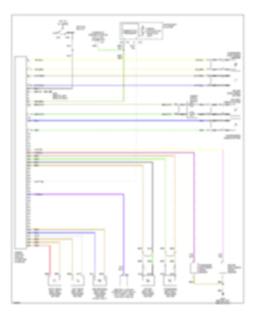 Supplemental Restraints Wiring Diagram for Audi A4 1998