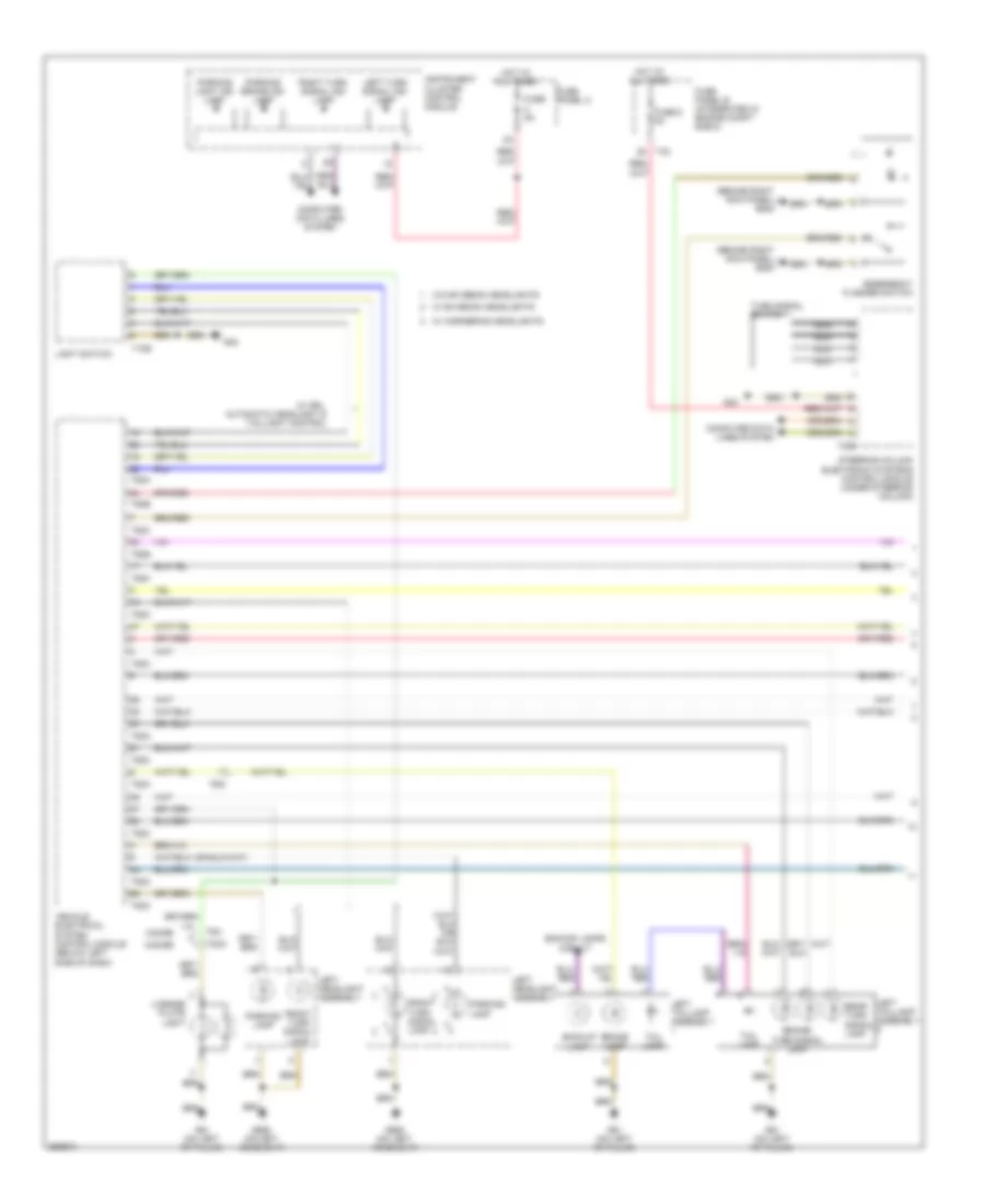 Exterior Lamps Wiring Diagram 1 of 2 for Audi A3 2 0 TDI 2011