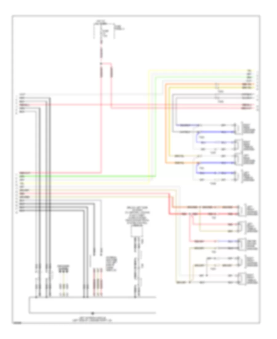 Radio Wiring Diagram with RNS E with Amplifier 2 of 3 for Audi A3 2 0 TDI 2011