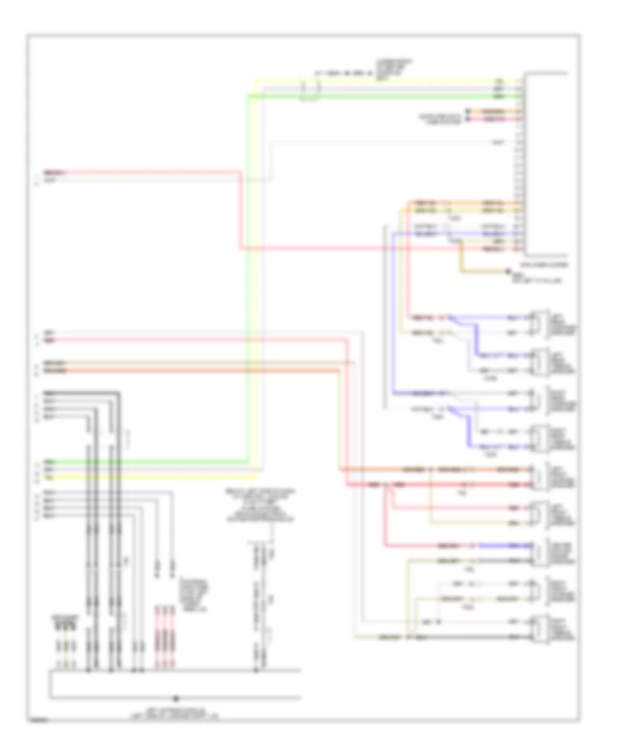 Radio Wiring Diagram without RNS E with Amplifier 2 of 2 for Audi A3 2 0 TDI 2011