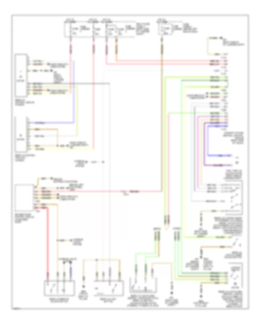 Trunk  Fuel Door Release Wiring Diagram for Audi allroad Prestige 2014