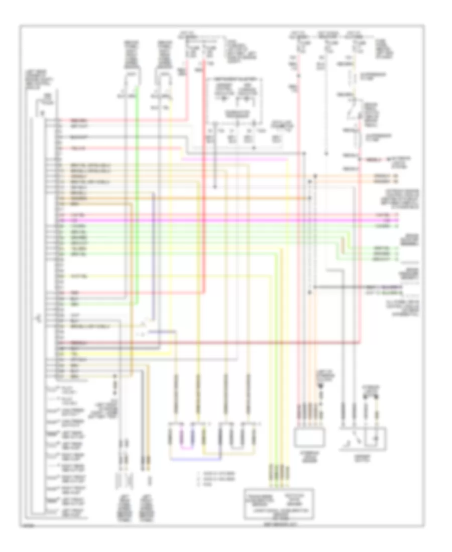 Anti-lock Brakes Wiring Diagram, MK60 System for Audi TT Quattro 2003