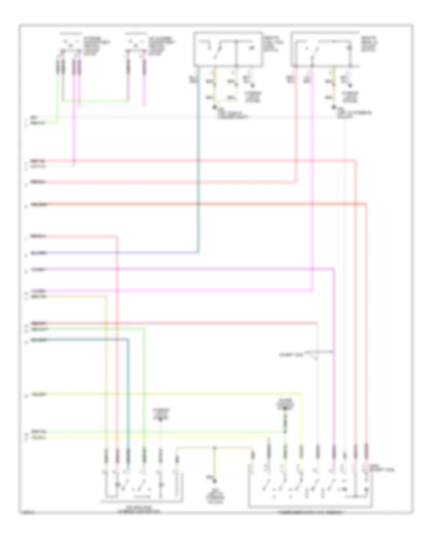 Power Door Locks Wiring Diagram, Roadster (2 of 2) for Audi TT Quattro 2003