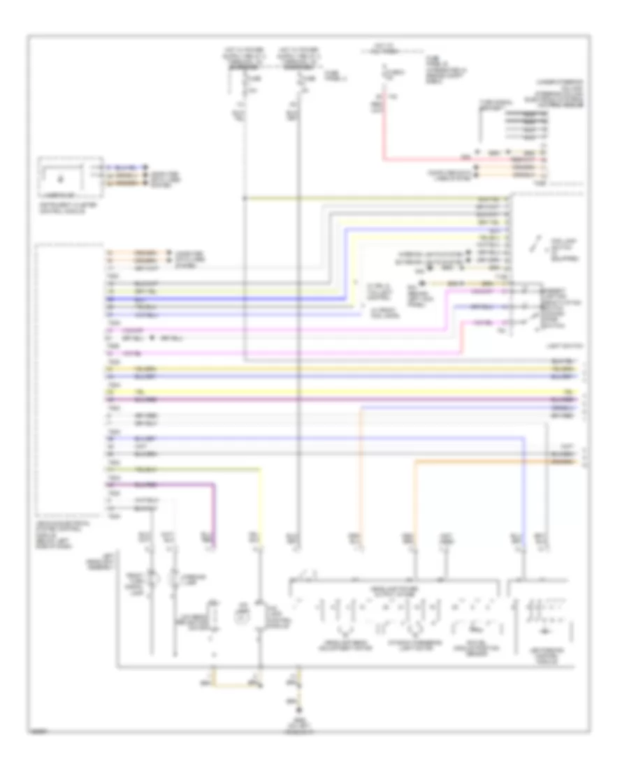 Headlights Wiring Diagram with Bi Xenon with Cornering Headlights 1 of 2 for Audi A3 2 0T 2011