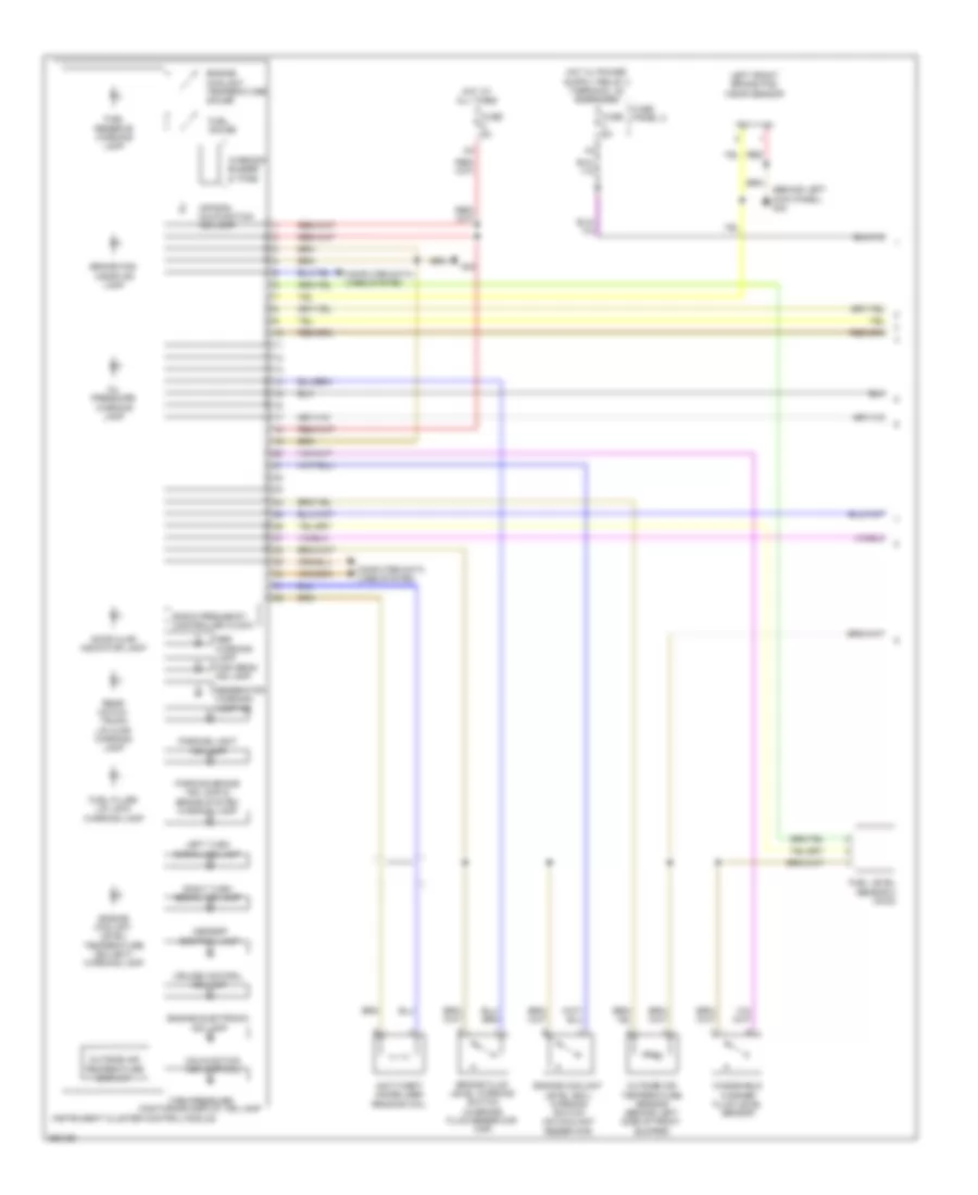 Instrument Cluster Wiring Diagram 1 of 2 for Audi A3 2 0T 2011