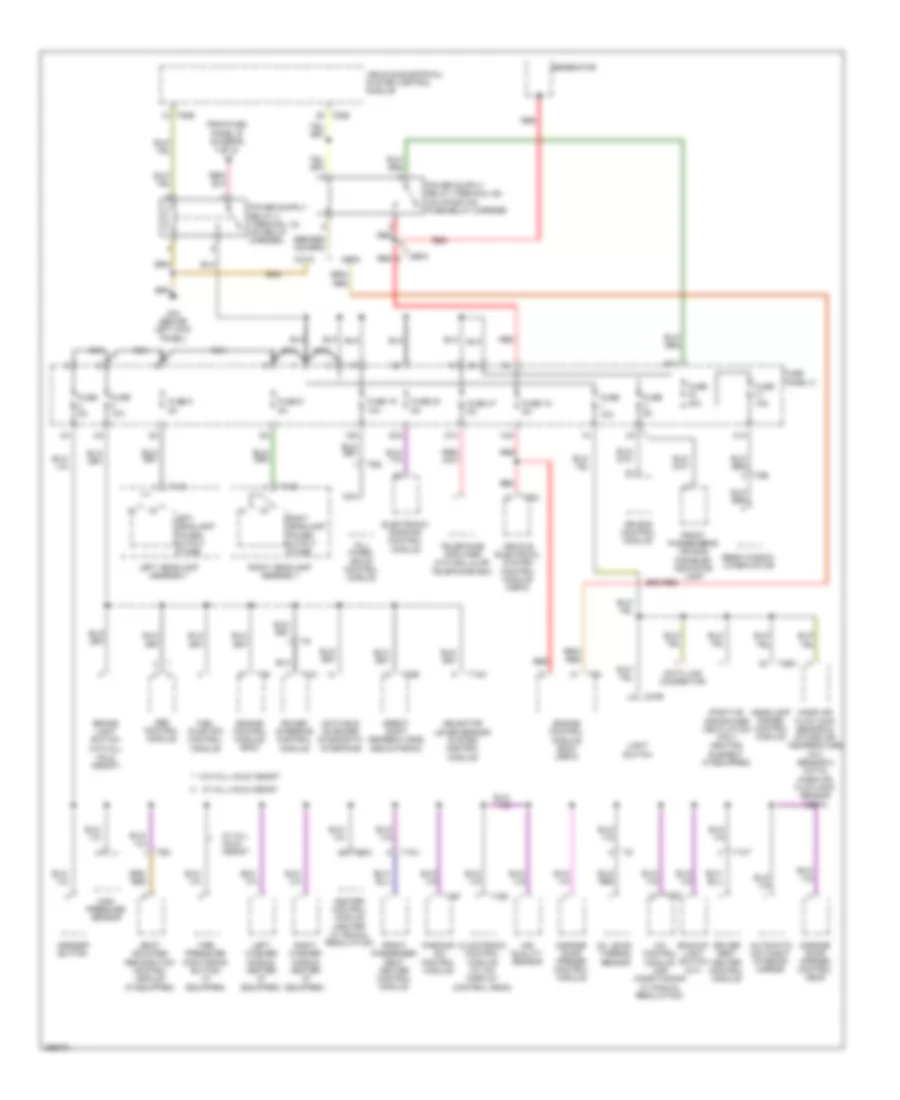 2 0L Turbo Power Distribution Wiring Diagram 1 of 4 for Audi A3 2 0T 2011