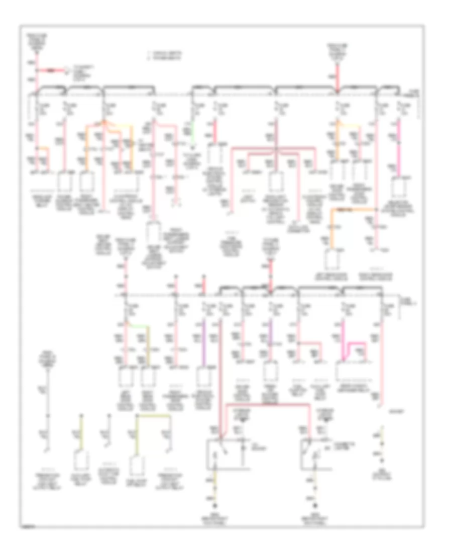 2.0L Turbo Diesel, Power Distribution Wiring Diagram (3 of 4) for Audi A3 2.0T 2011