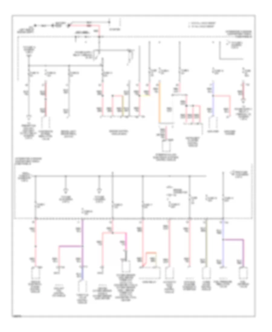 2.0L Turbo Diesel, Power Distribution Wiring Diagram (4 of 4) for Audi A3 2.0T 2011