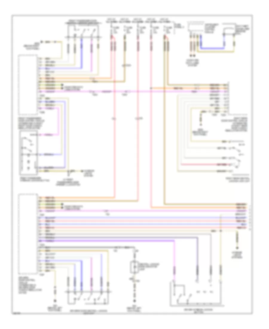 Power Door Locks Wiring Diagram 1 of 2 for Audi A3 2 0T 2011