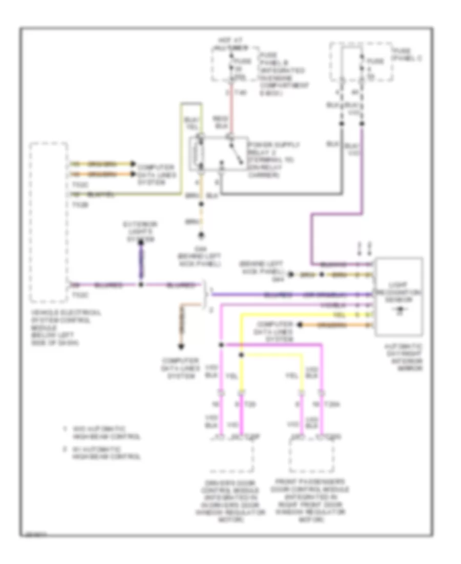 Automatic Day Night Mirror Wiring Diagram for Audi A3 2 0T 2011