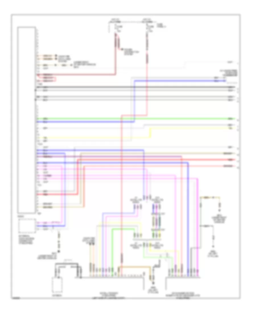 Radio Wiring Diagram, with Amplifier (1 of 2) for Audi A3 2.0T 2011