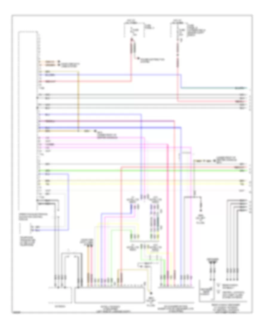 Radio Wiring Diagram with RNS E with Bose 1 of 3 for Audi A3 2 0T 2011
