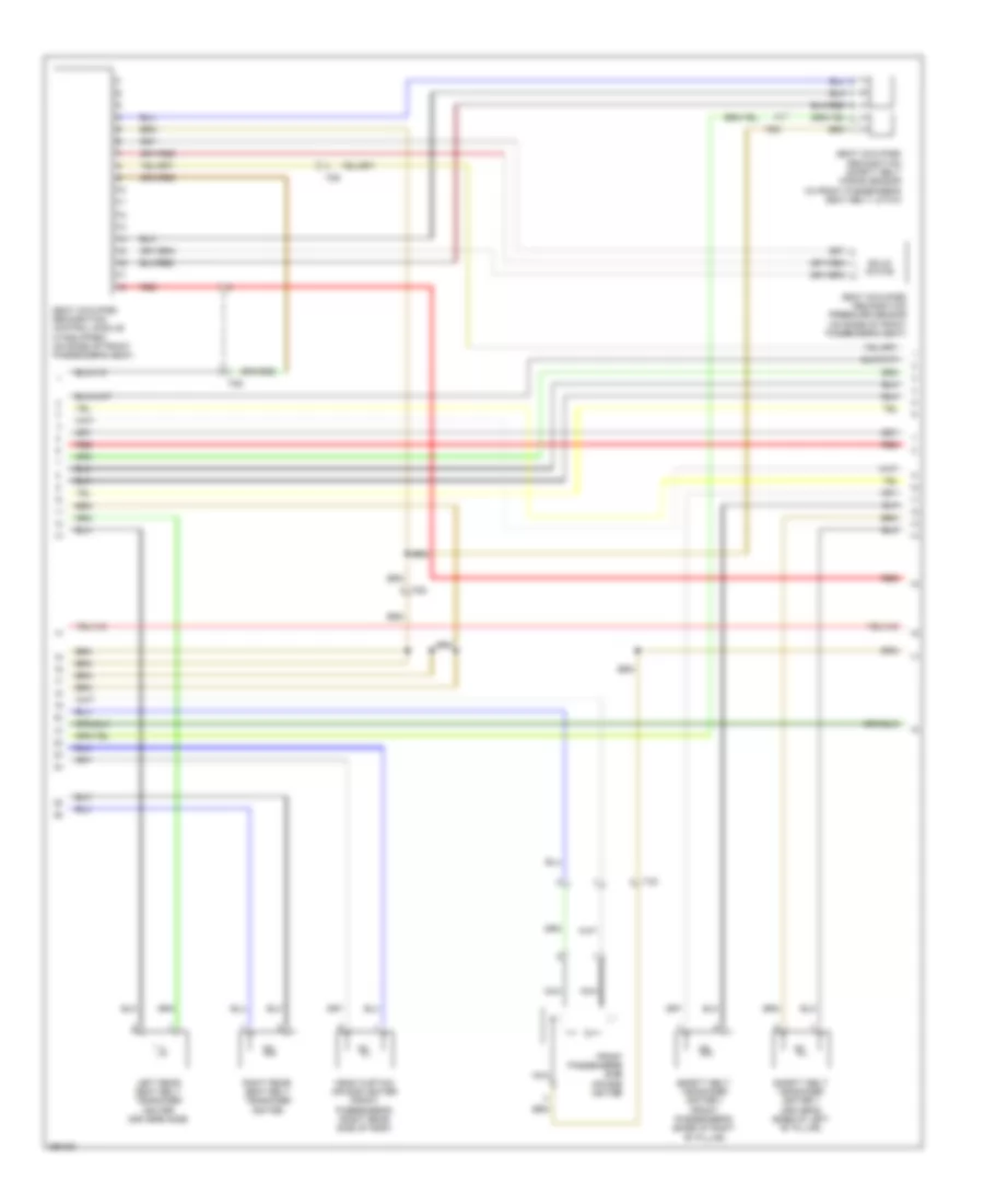Supplemental Restraints Wiring Diagram 2 of 3 for Audi A3 2 0T 2011