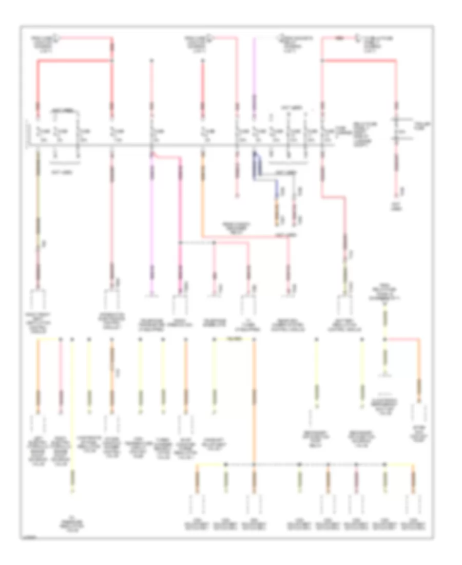 Power Distribution Wiring Diagram, Hybrid (7 of 7) for Audi Q5 Hybrid Prestige 2014