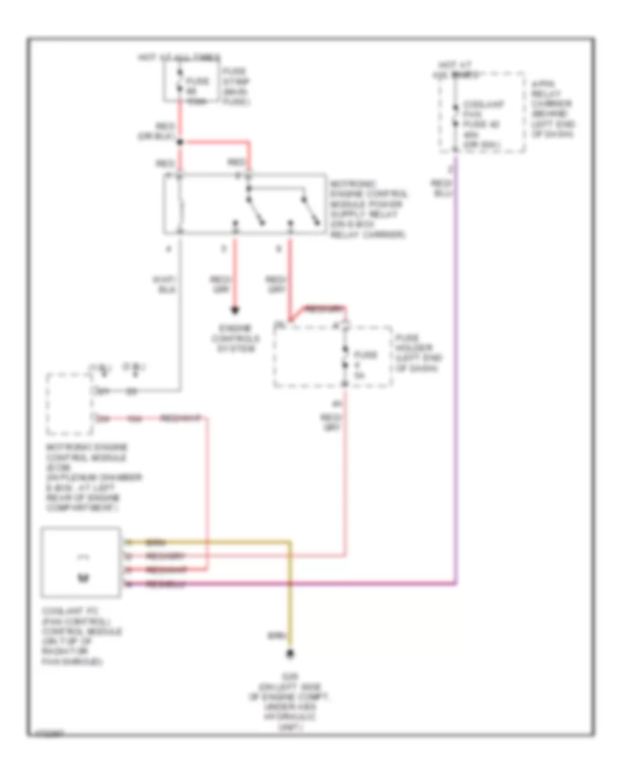Cooling Fan Wiring Diagram for Audi A4 2004