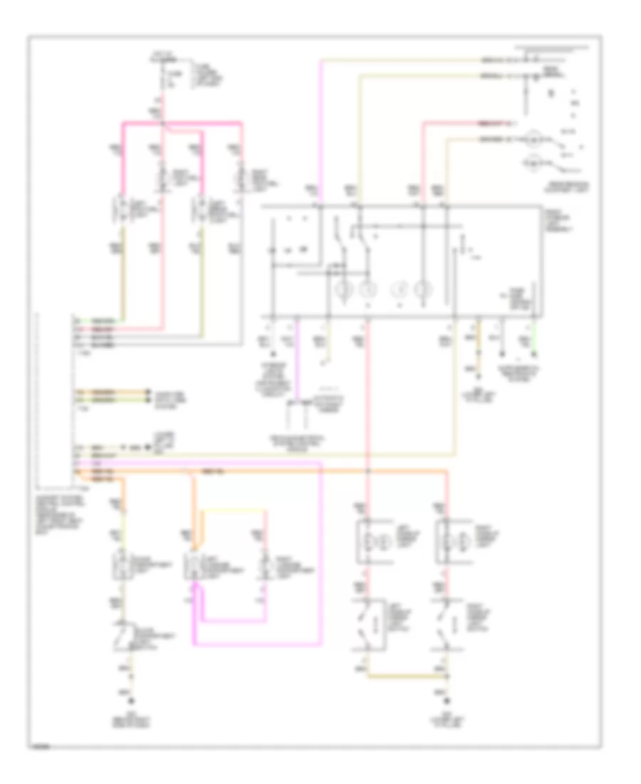 Courtesy Lamps Wiring Diagram Sedan 1 of 2 for Audi A4 2004
