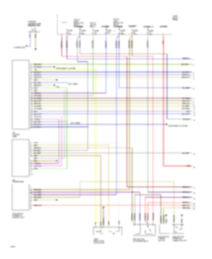 Automatic A C Wiring Diagram 1 of 2 for Audi 90 1991