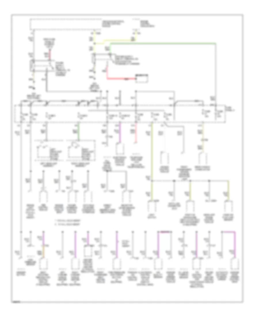 2.0L Turbo Diesel, Power Distribution Wiring Diagram (1 of 4) for Audi A3 2.0T Quattro 2011