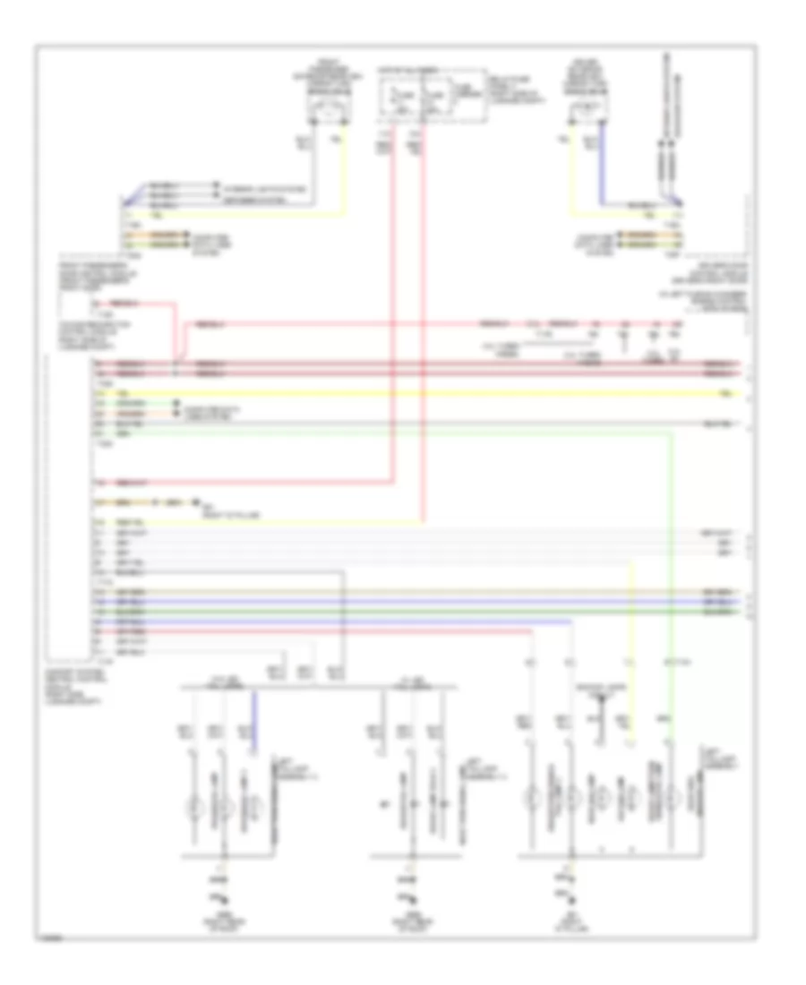 Exterior Lamps Wiring Diagram (1 of 4) for Audi Q5 Premium 2014