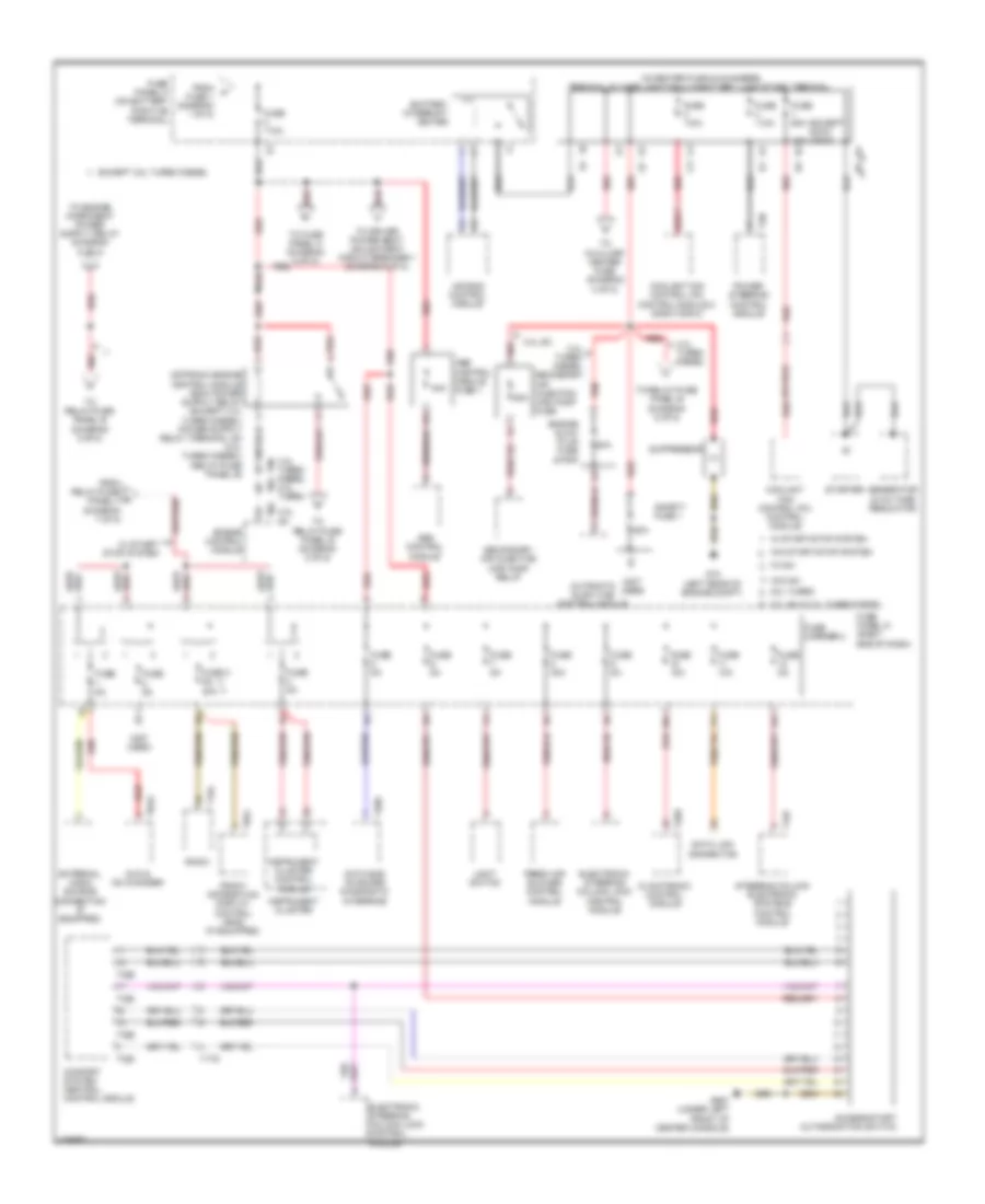 Power Distribution Wiring Diagram Except Hybrid 2 of 8 for Audi Q5 Premium 2014