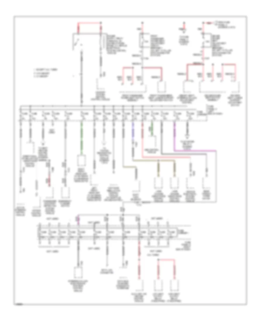 Power Distribution Wiring Diagram Except Hybrid 8 of 8 for Audi Q5 Premium 2014