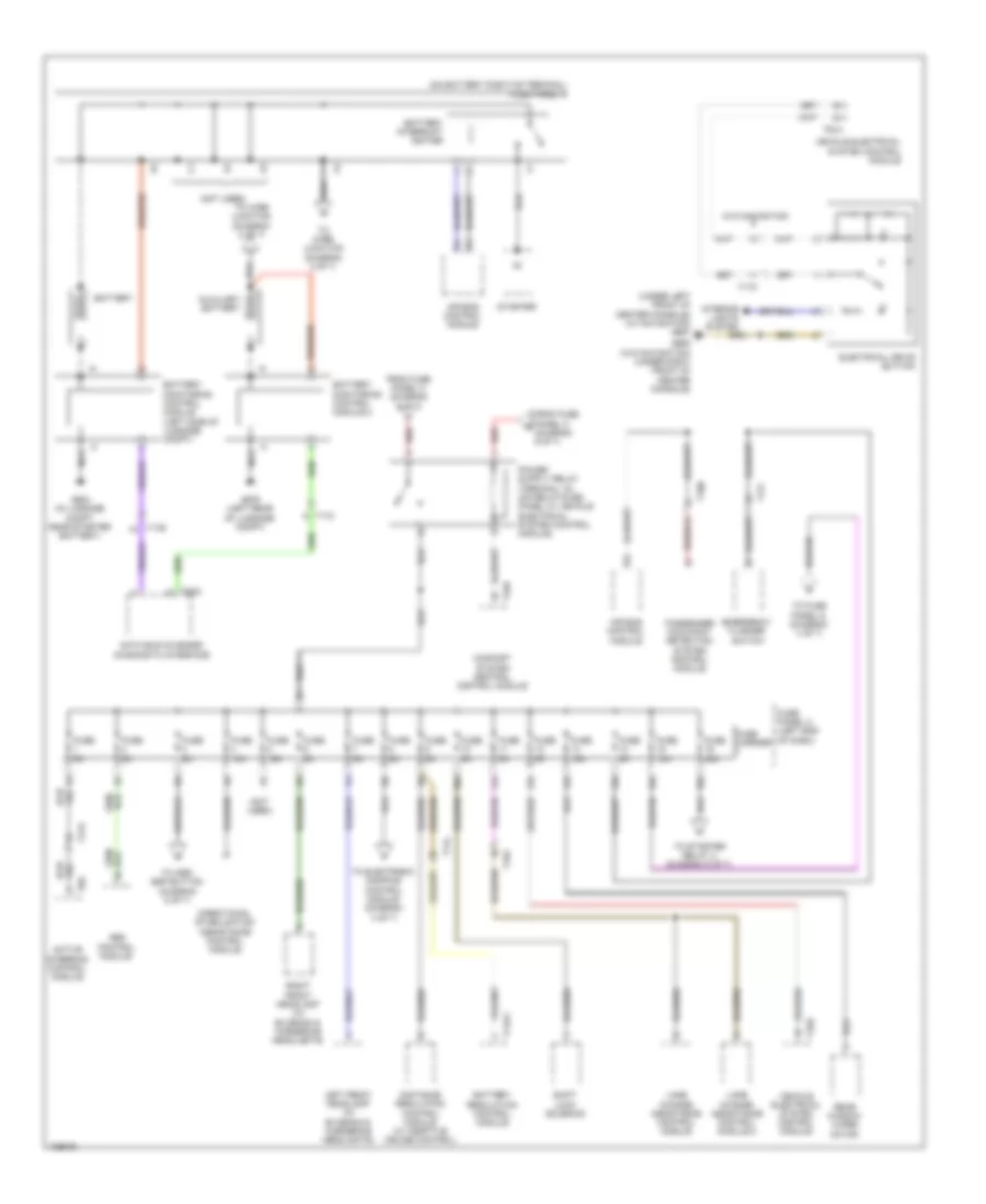 Power Distribution Wiring Diagram Hybrid 1 of 7 for Audi Q5 Premium 2014